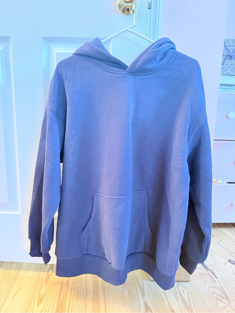 Trendy Queen brand Hoodie in Dusty Blue